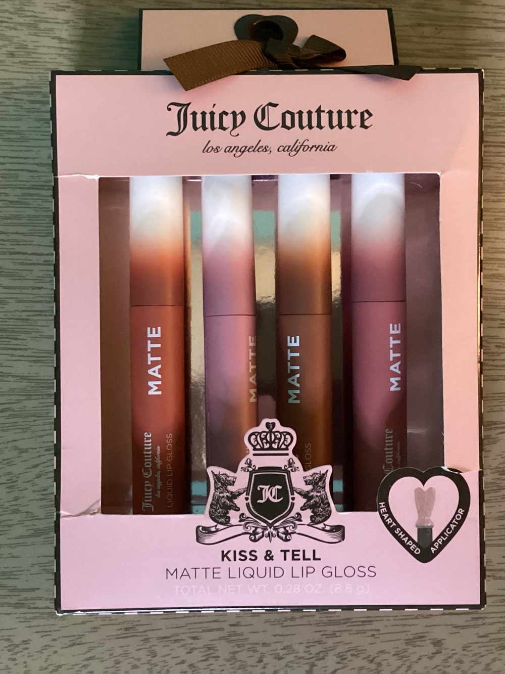 Juicy Couture Kiss & Tell Matte Liquid Lip Gloss New